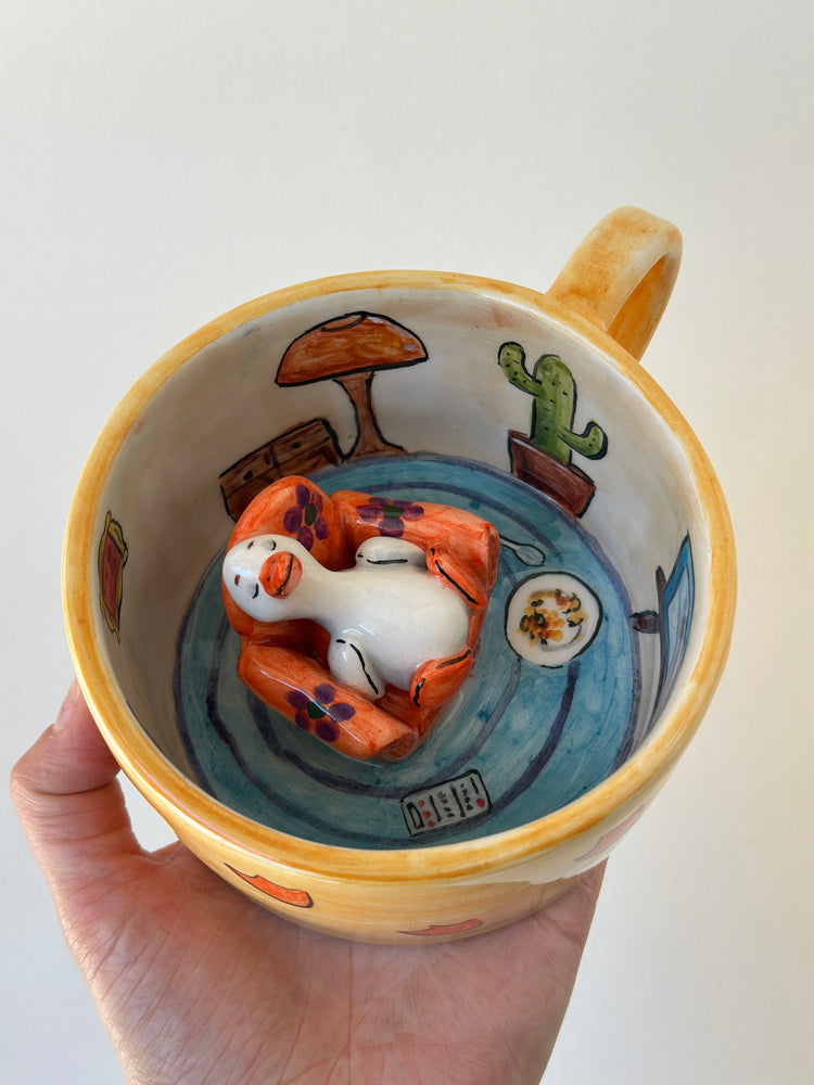 Duck handmade mug