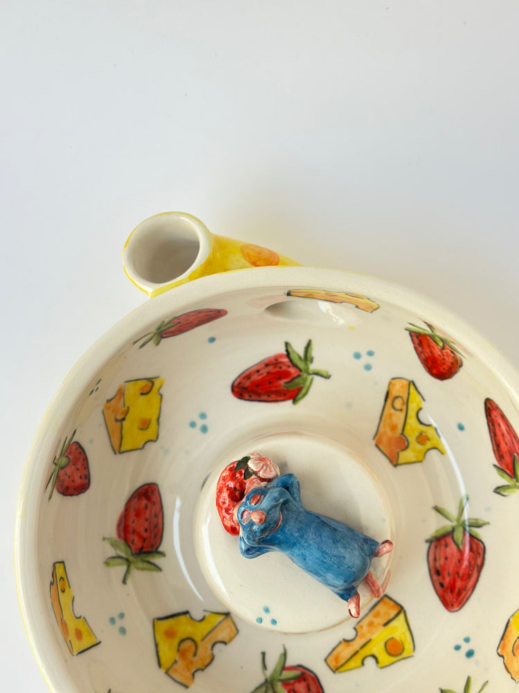 Little Chef handmade ceramic fruit washing bowl