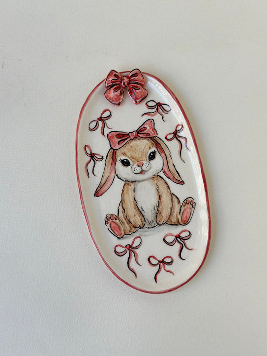Rabbit Handmade plate