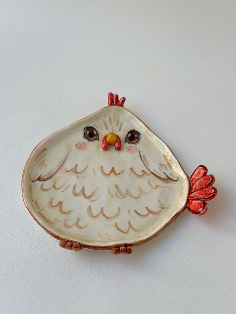 Chicken handmade plate