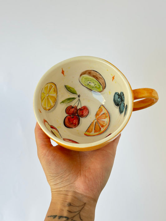 Summer Fruits Handmade special mug ceramic