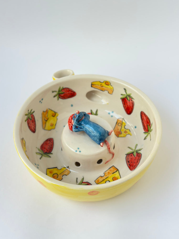 Little Chef handmade ceramic fruit washing bowl