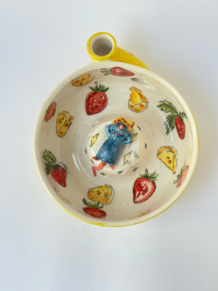 Little Chef handmade ceramic fruit washing bowl