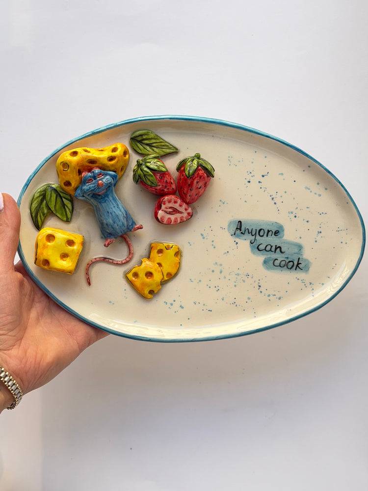Little Chef handmade ceramic plate