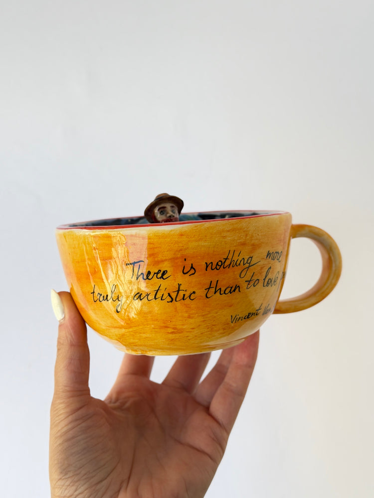 Vincen Wan Gogh handmade cup
