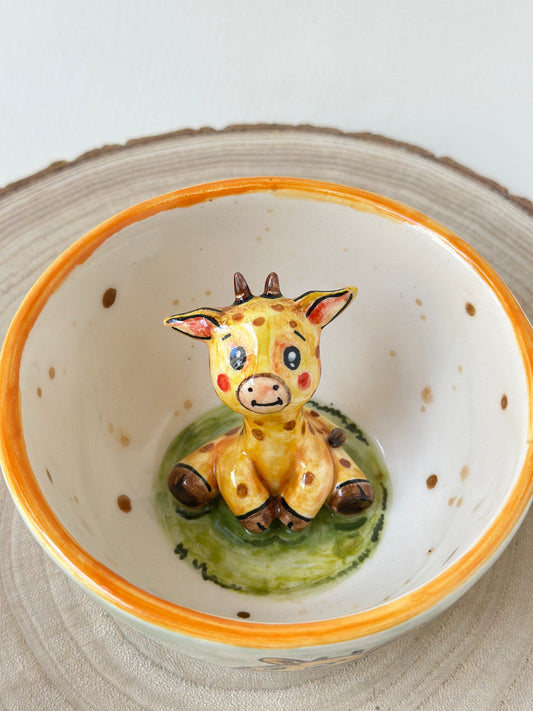 Giraffe handmade mug
