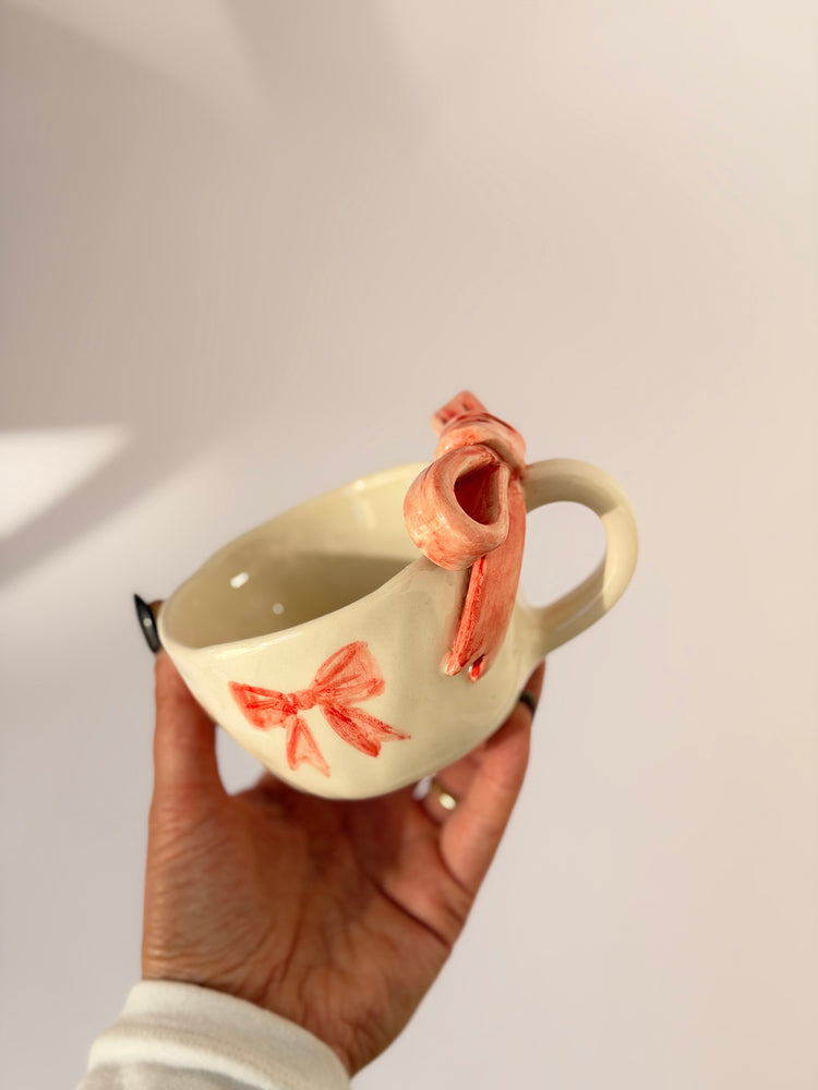 Pink Handmade ceramic cup