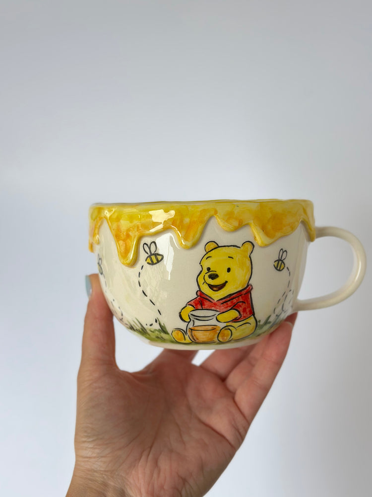 Bear handmade mug ceramic