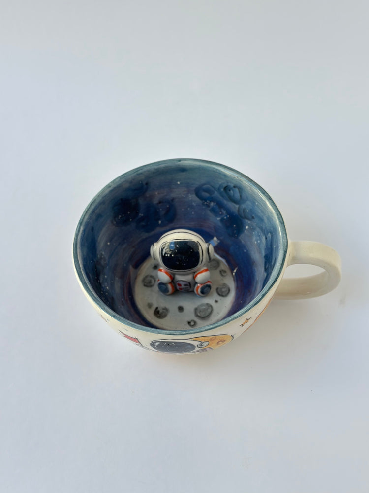 Astronaut handmade ceramic mug