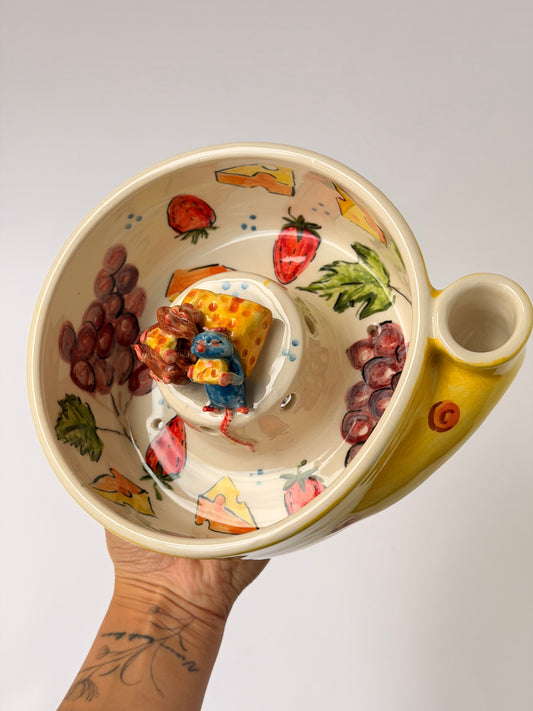 Little Chef and brother handmade ceramic washing bowl