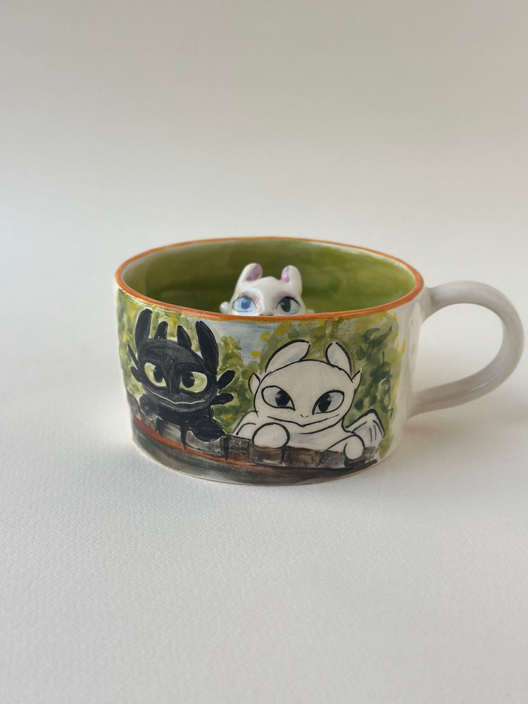 Dragon handmade mug