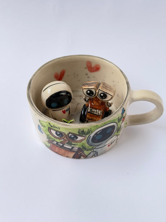 Couple handmade ceramic mug