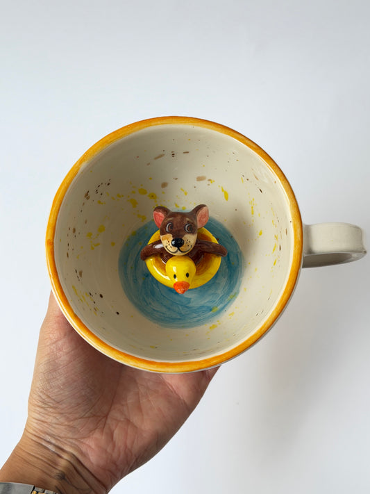 Dachshund dog handmade ceramic mug