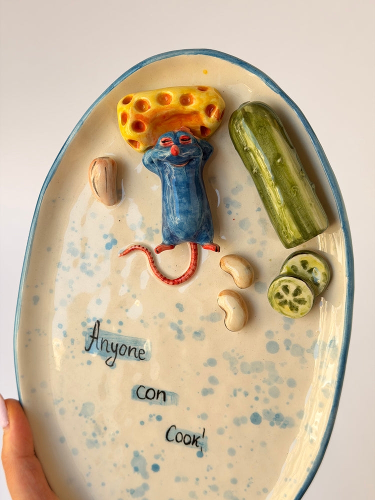 Little Chef handmade ceramic plate