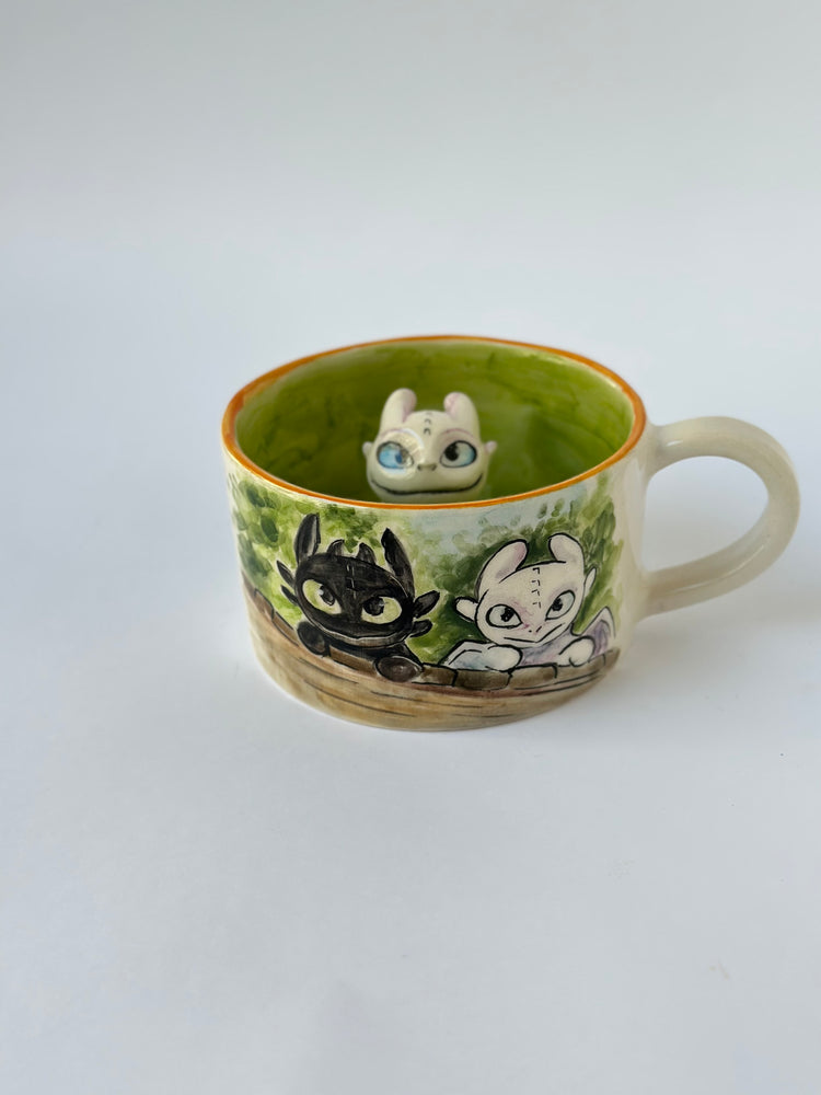 Dragon handmade ceramic mug
