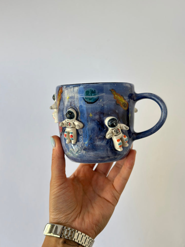 Astronaut handmade ceramic mug