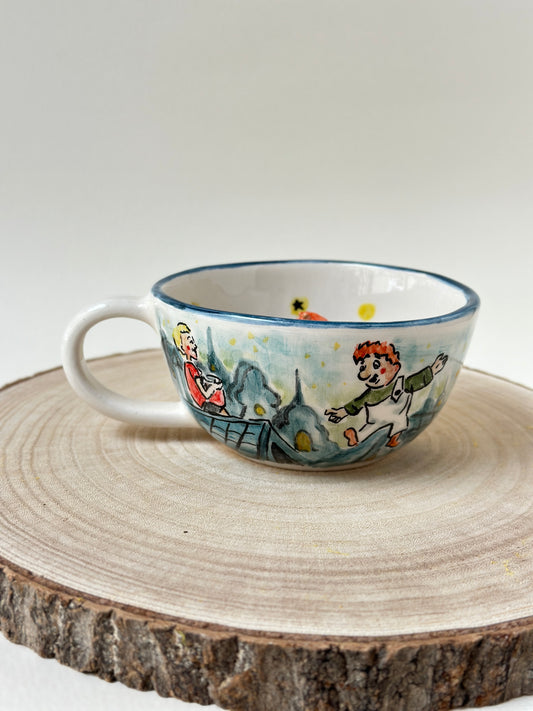The boy who lives on the roof Handmade mug ceramic