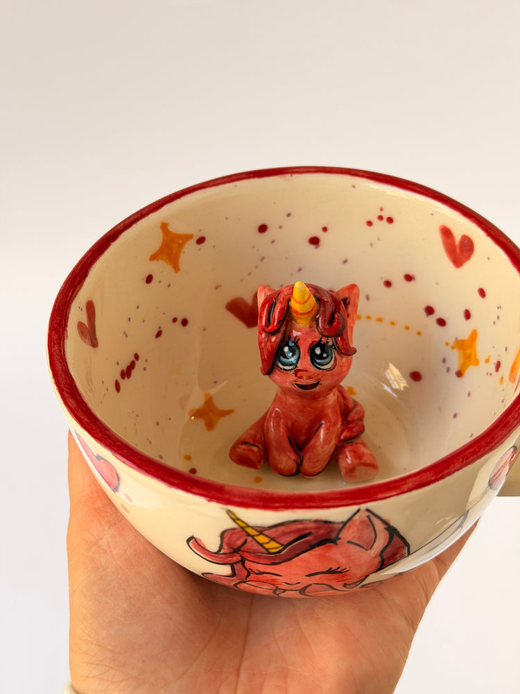 Unicorn handmade ceramic mug