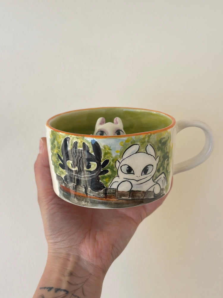 Dragon handmade mug