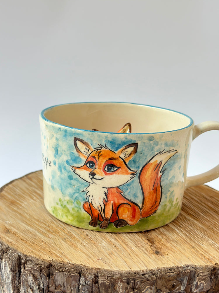 Fox handmade mug