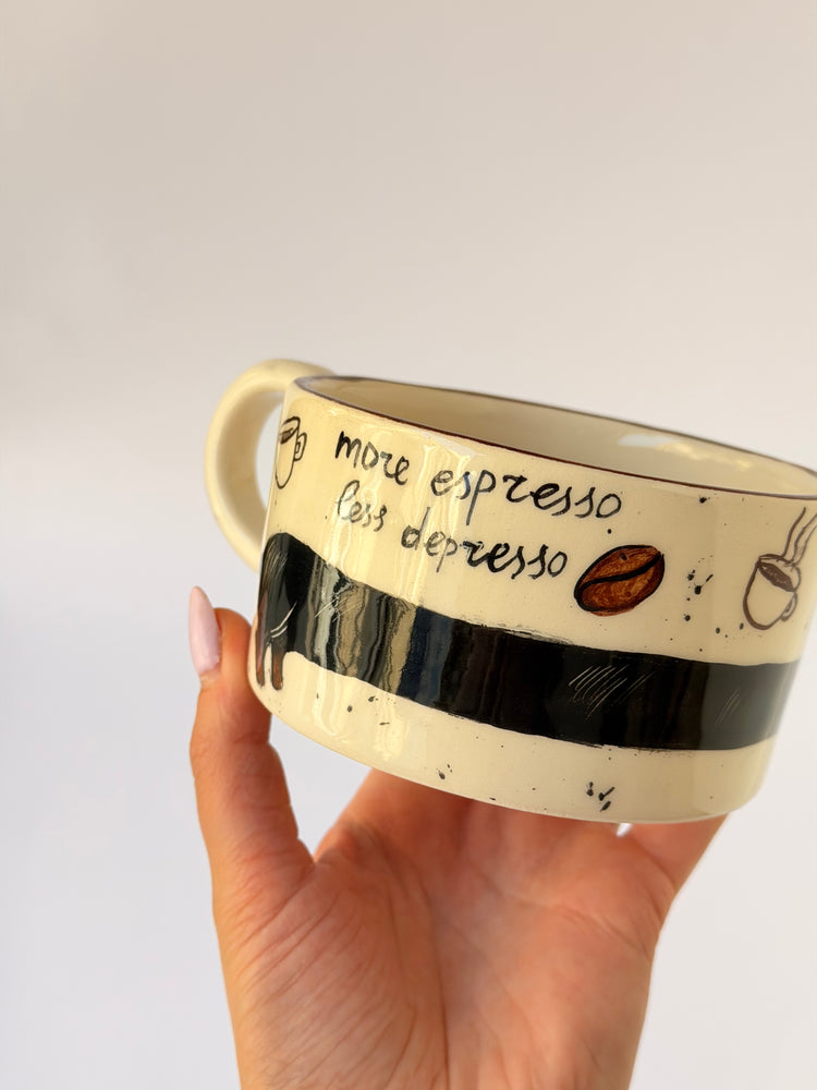 Dachshund handmade ceramic mug