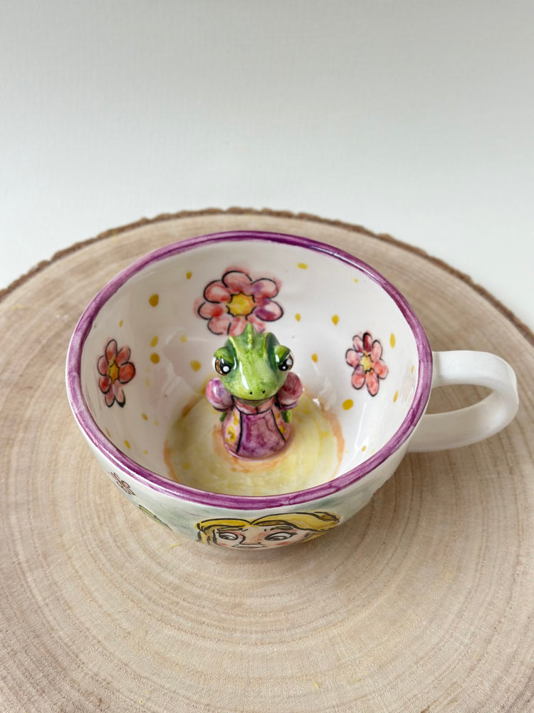 Frog handmade mug