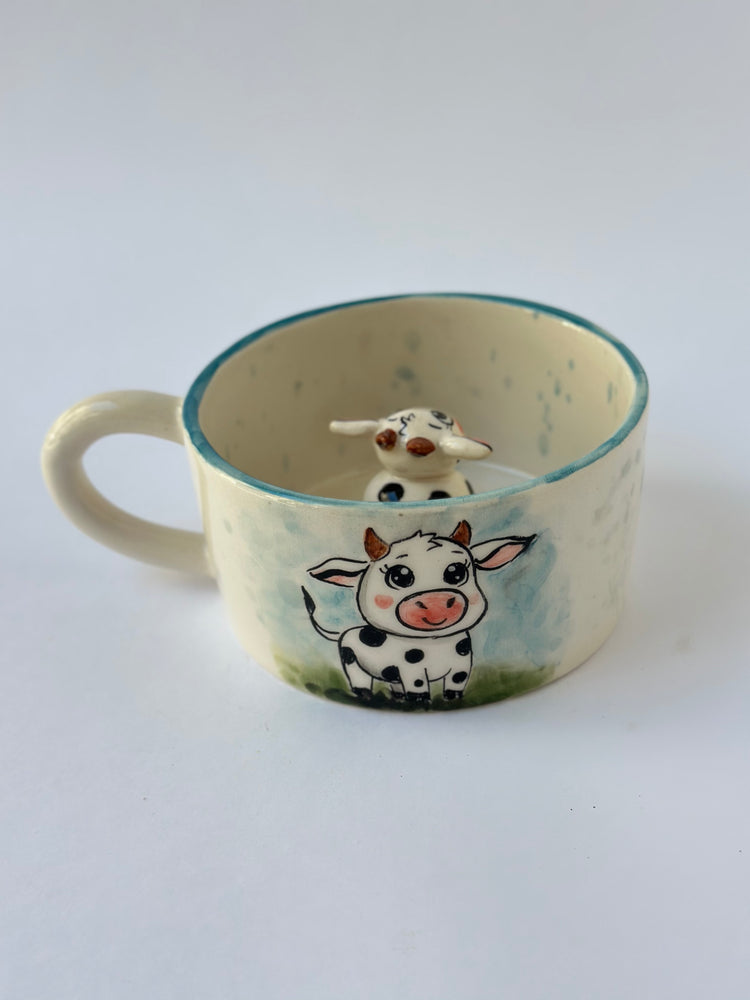 Cow handmade ceramic mug