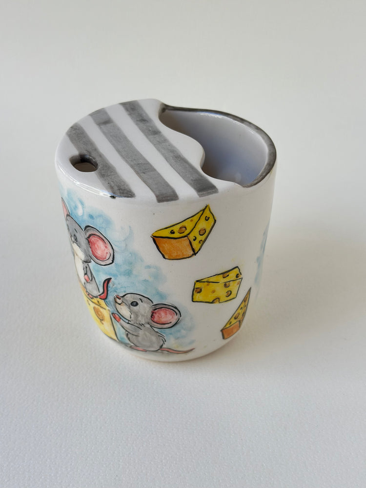 Handmade Mouse takeaway mug