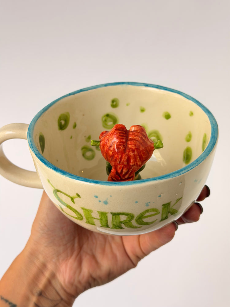 Green giant handmade ceramic mug