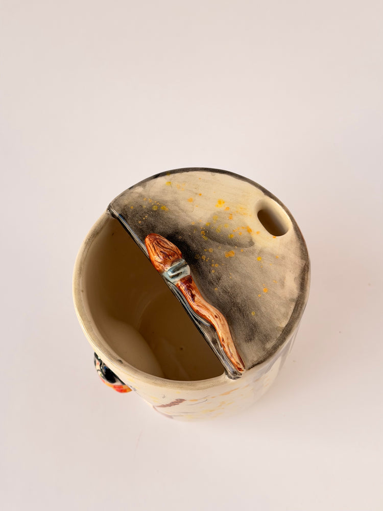 Harry handmade ceramic takeaway mug