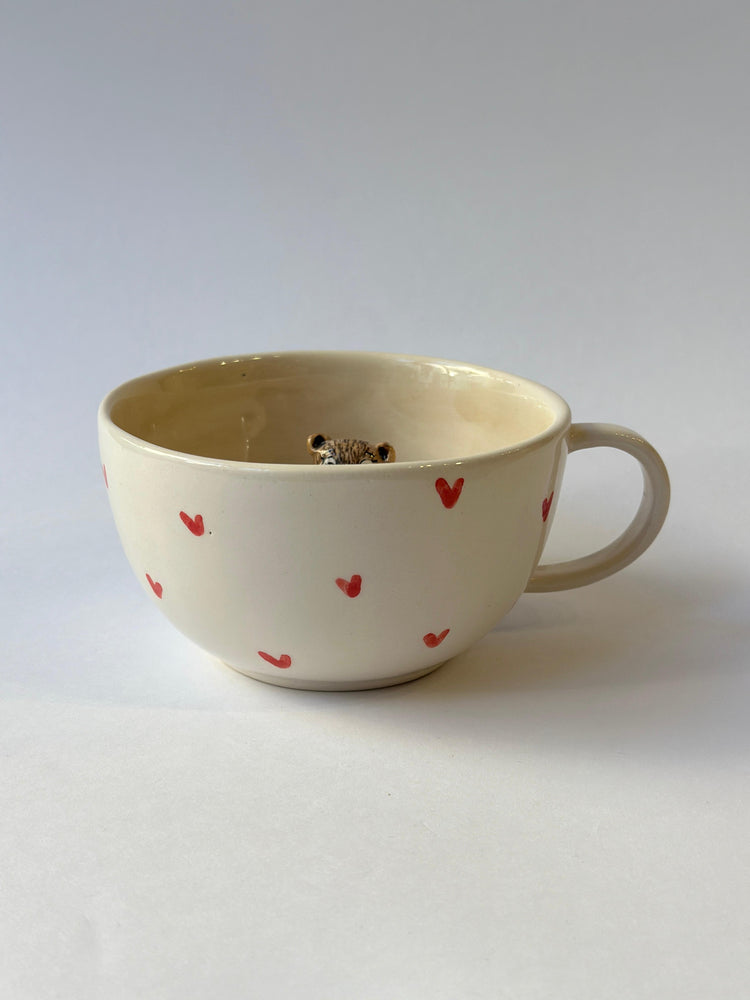 Teddy mug handmade