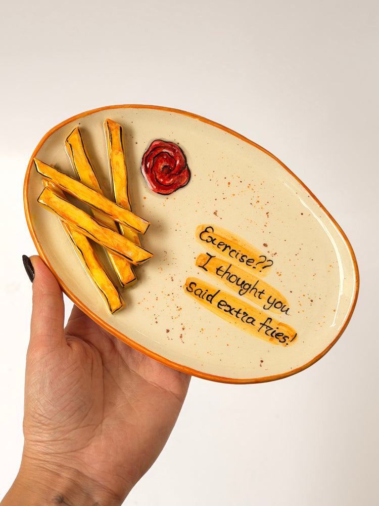 Potatoes handmade plate