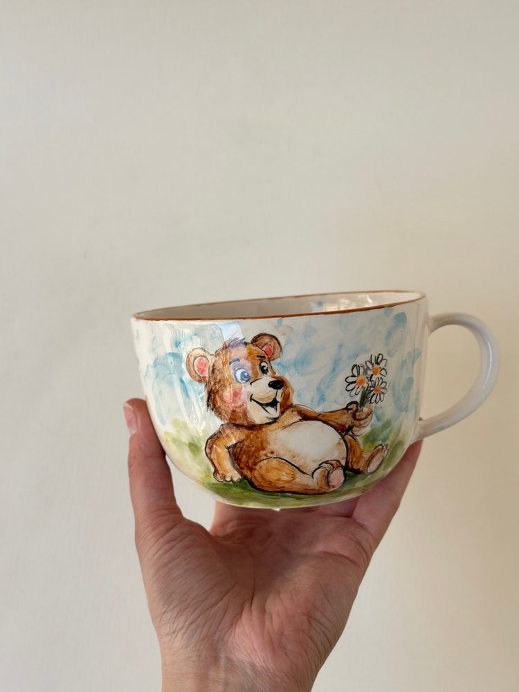 Teddy handmade ceramic mug