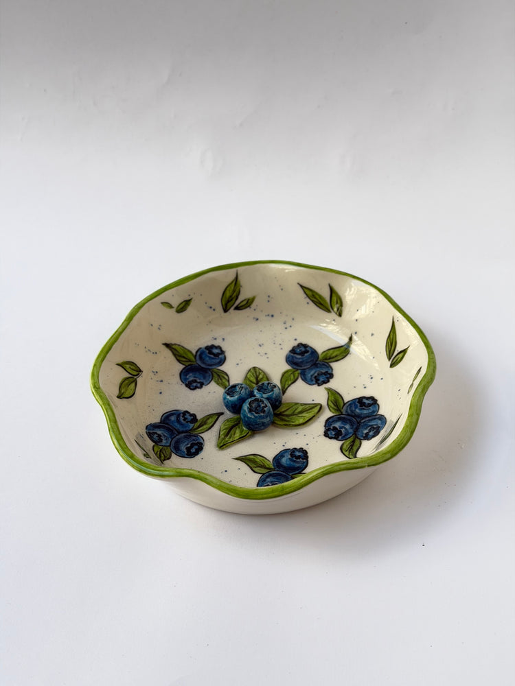 Blueberry handmade ceramic bowl