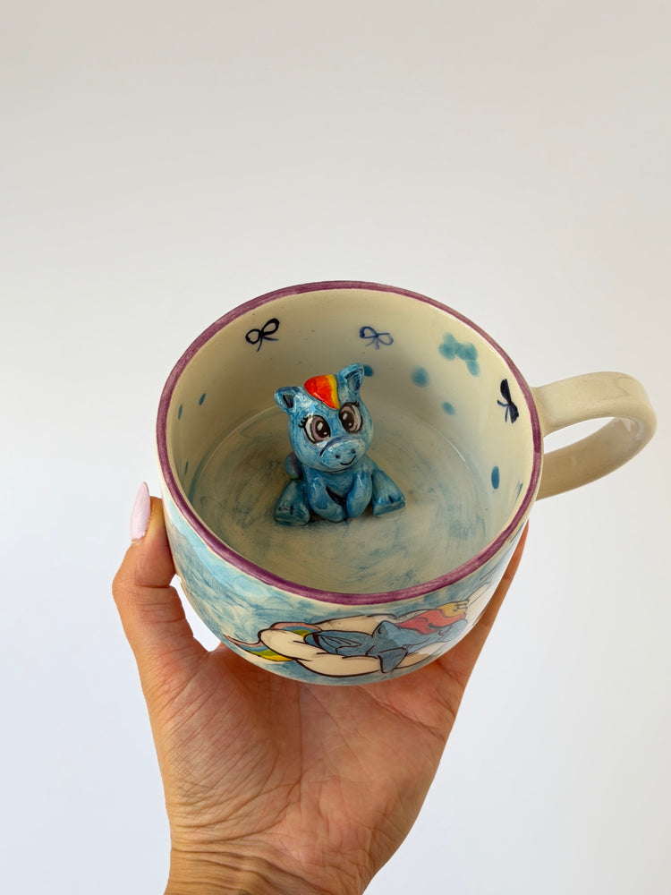 Unicorn handmade ceramic mug