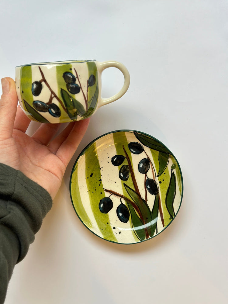 Olive Handmade coffee cup