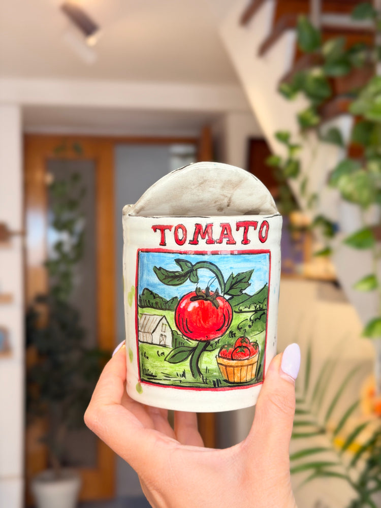 Tomato concerve handmade ceramic mug