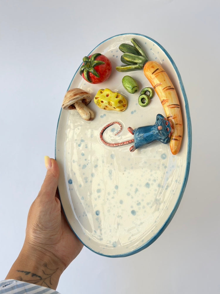 Little Chef Handmade ceramic plate