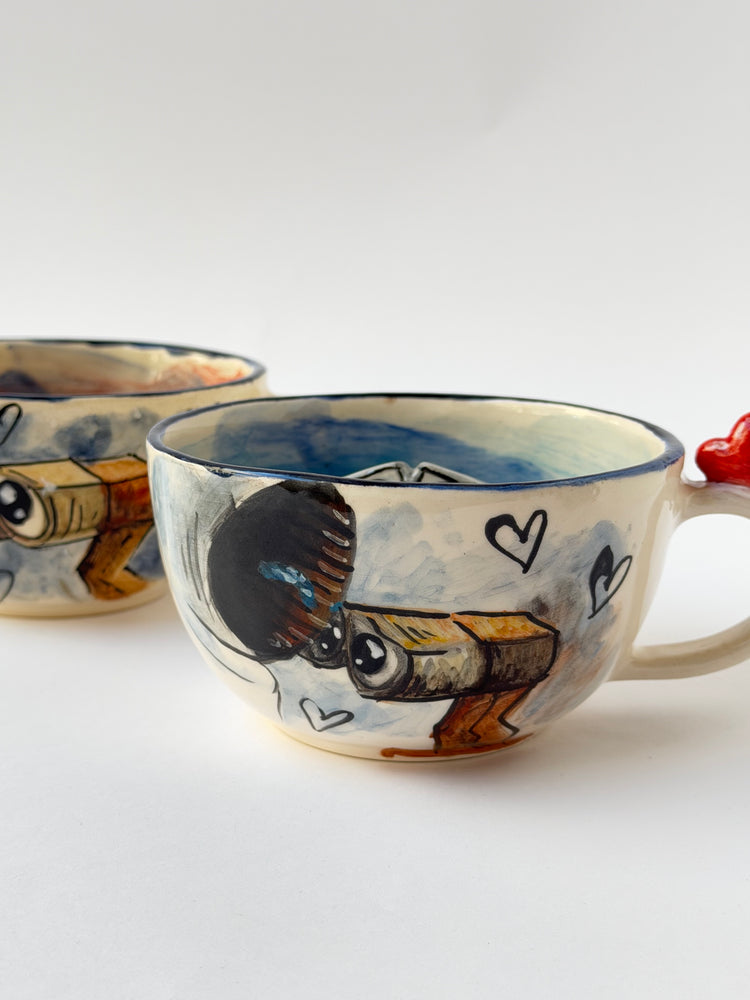 Couple handmade ceramic mugs