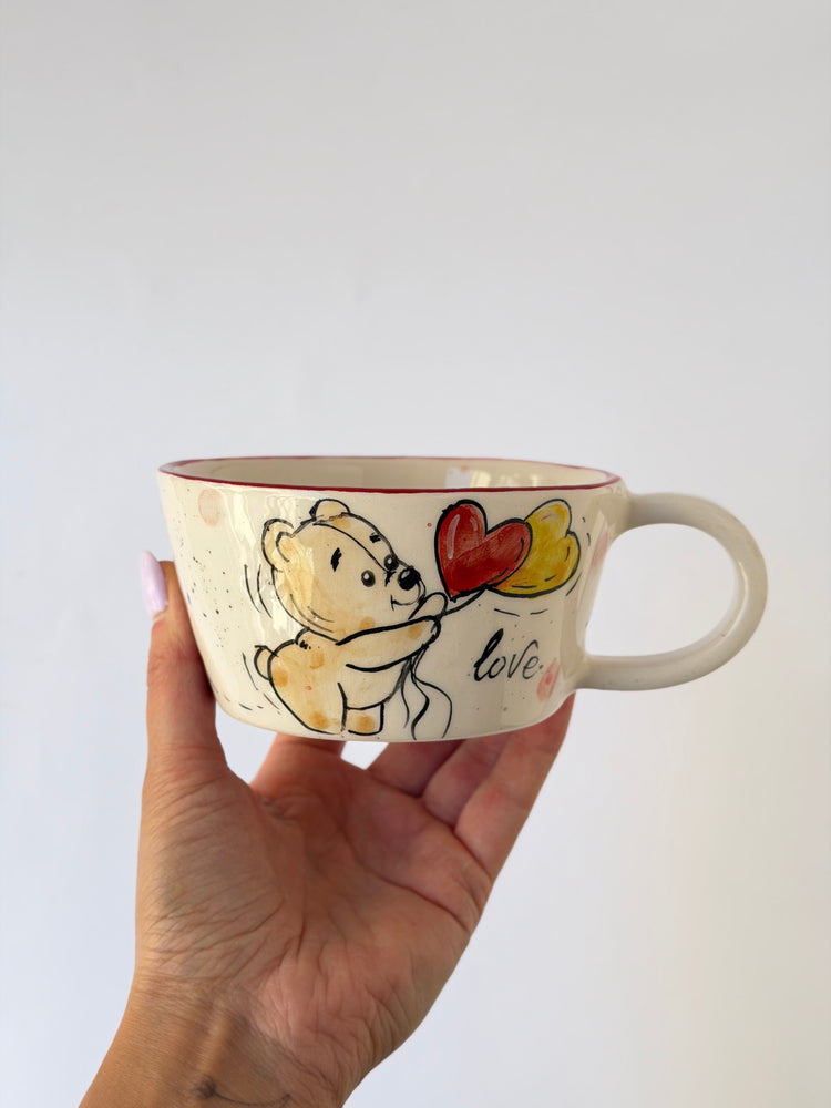 Teddy handmade ceramic mug