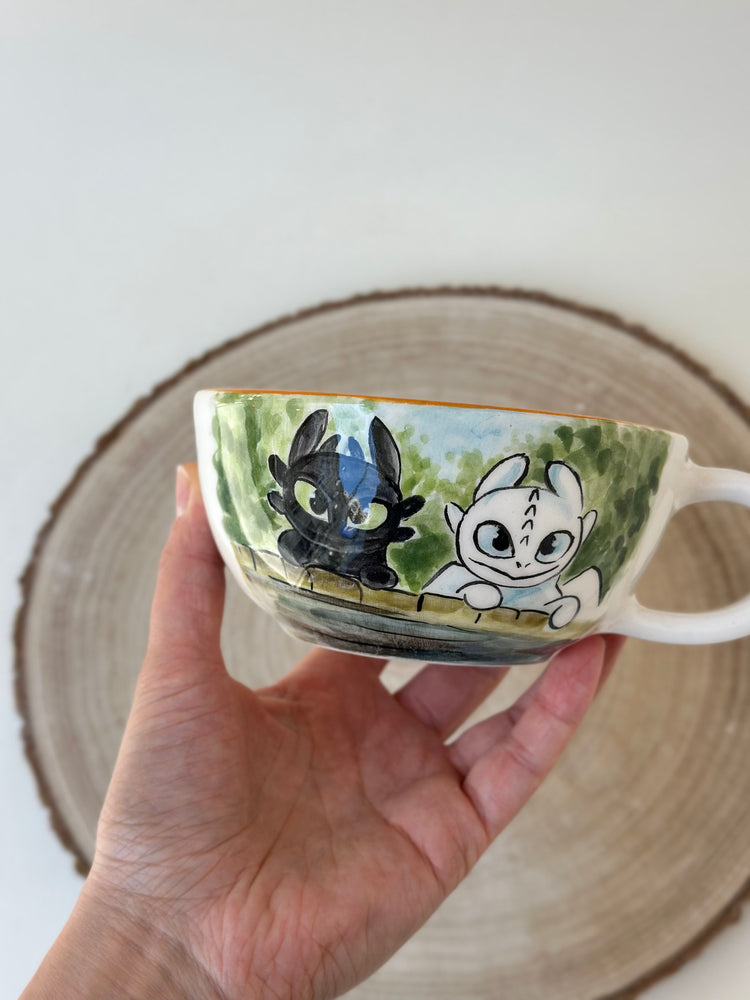 Dragon handmade ceramic mug