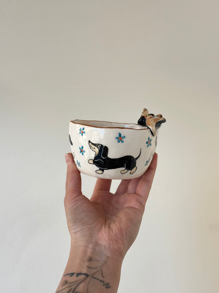 Dachshund handmade cup