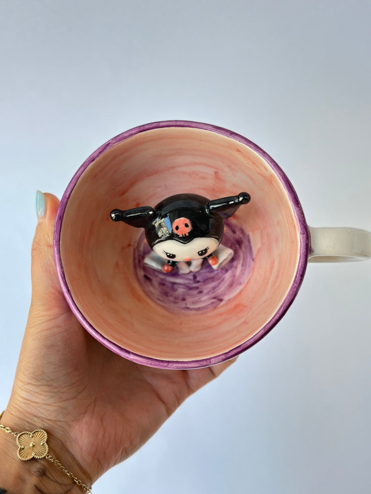 Cat handmade ceramic mug