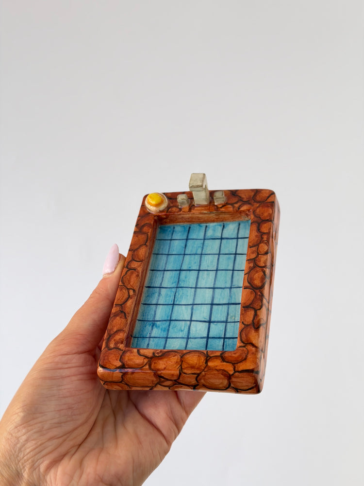 Handmade ceramic ashtray