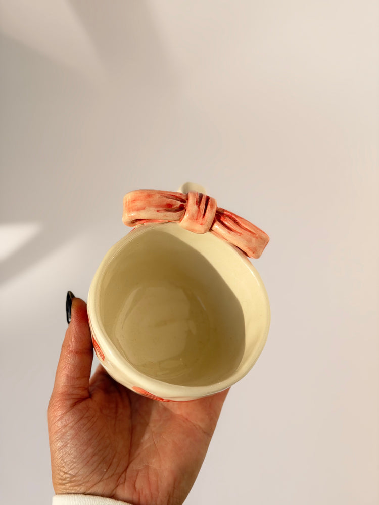 Pink Handmade ceramic cup