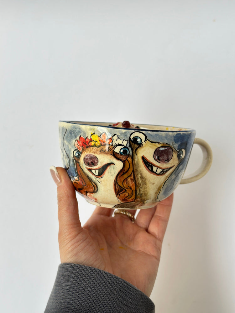 İce age Brooke handmade mug