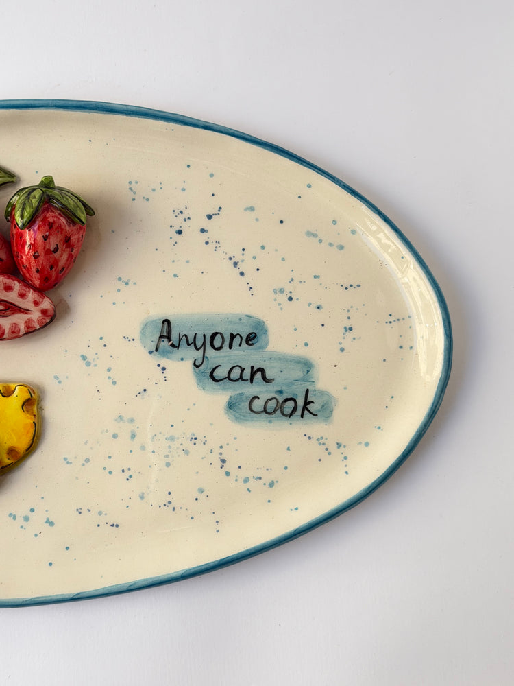 Little Chef handmade ceramic plate