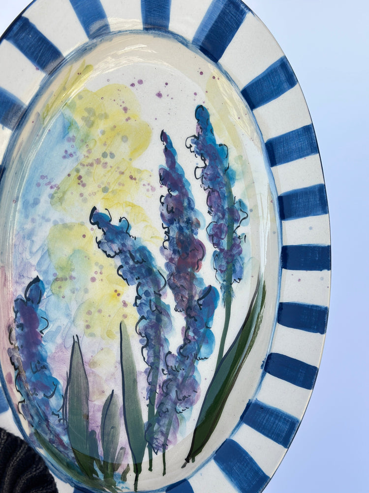 Lavender handmade plate
