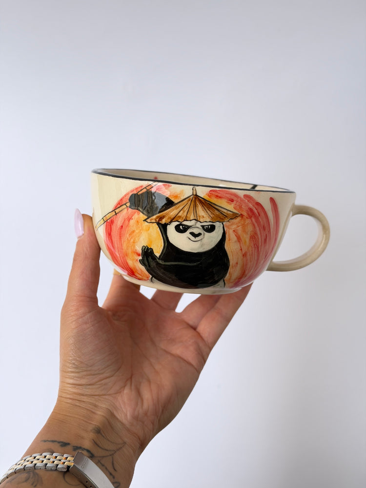 Chubby Teddy handmade ceramic mug