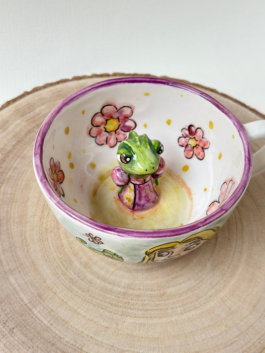 Frog handmade mug